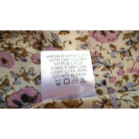 XIRENA Beau Button Down Oversized Boyfriend Shirt Top Ivy Vines Tan S $180 - Picture 11 of 16